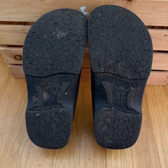 Birkenstock Mens Size 40 US 7-7.5 Black Leather Buckle Strap Trent Loafer Shoes - Picture 3 of 16